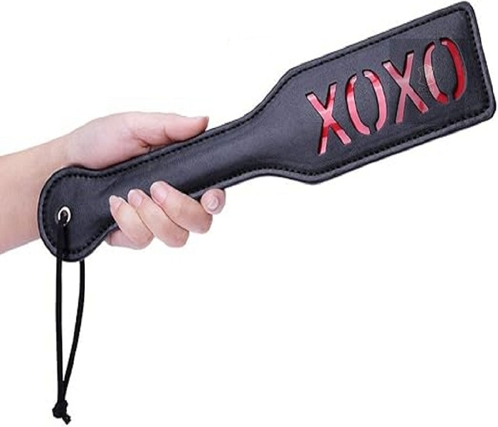 LEATHER BDSM  XOXO SPANKING PADDLE