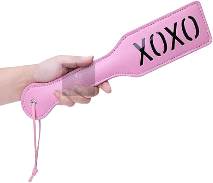 LEATHER BDSM  XOXO SPANKING PADDLE