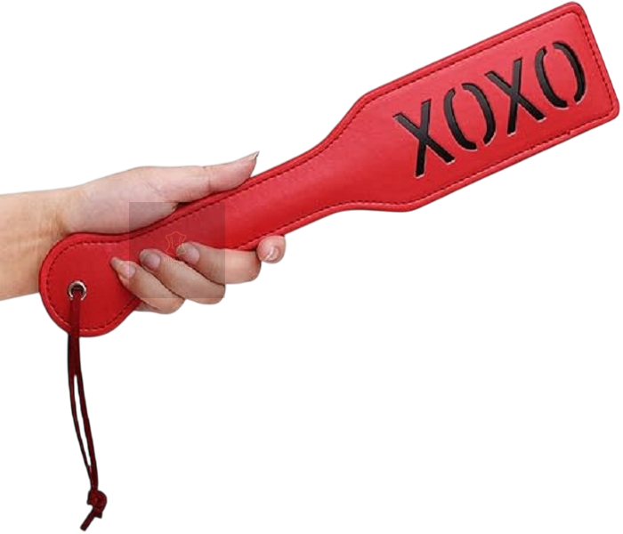 LEATHER BDSM  XOXO SPANKING PADDLE