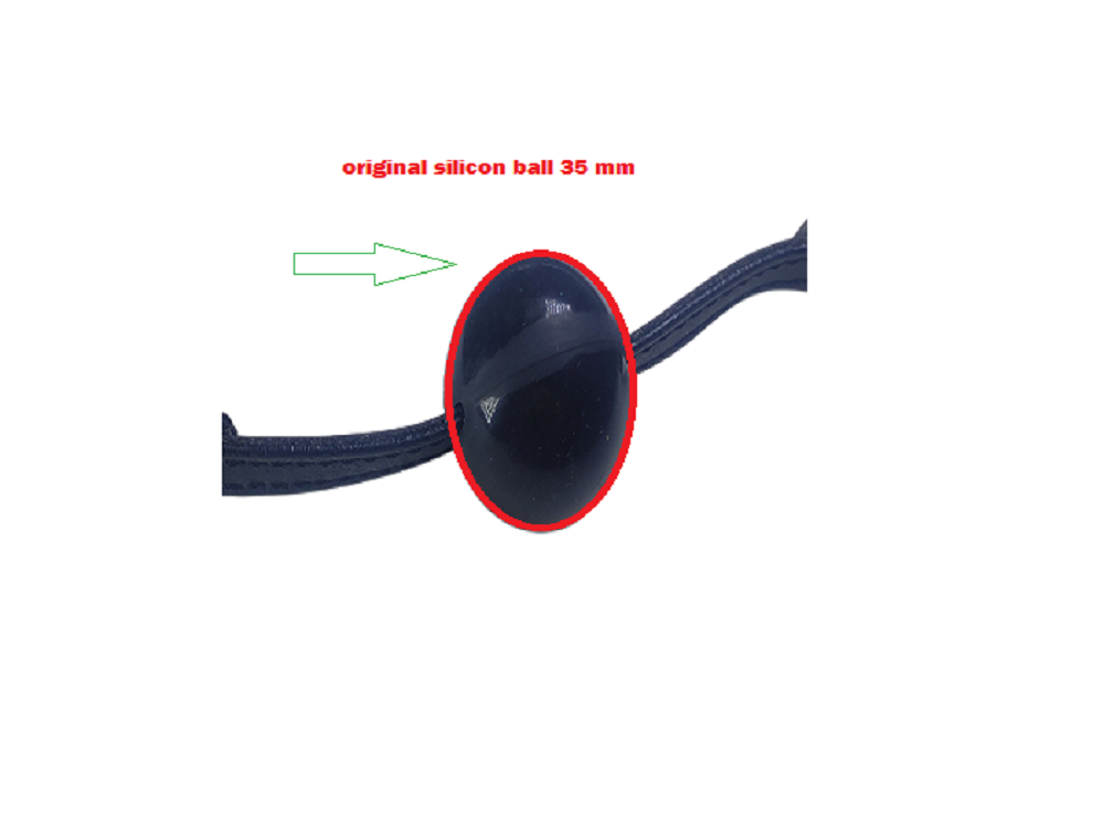 Leather Bdsm Ball Gag WIth Silicon Ball