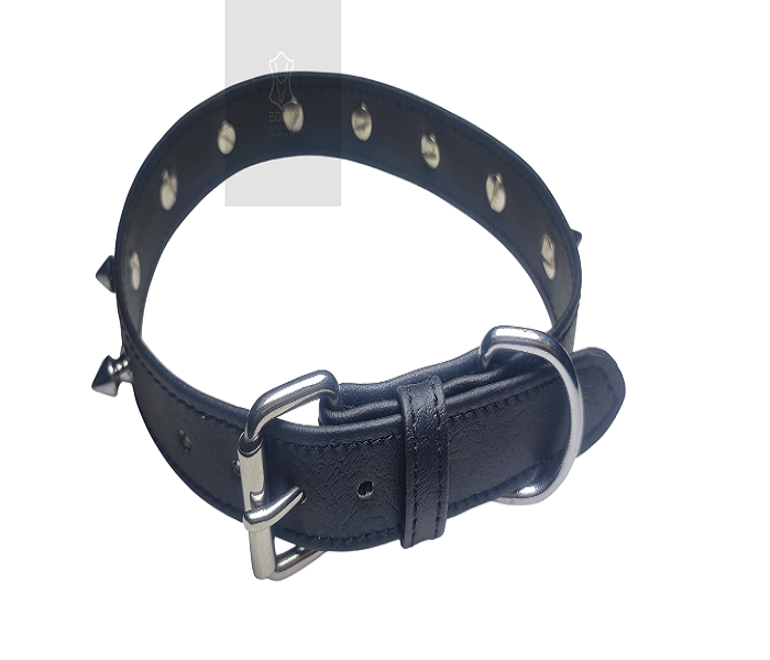 Black Leather Bdsm Spiked Neck Collar